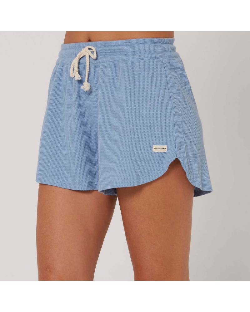 Bliss Waffle Short - Atlantic Blue