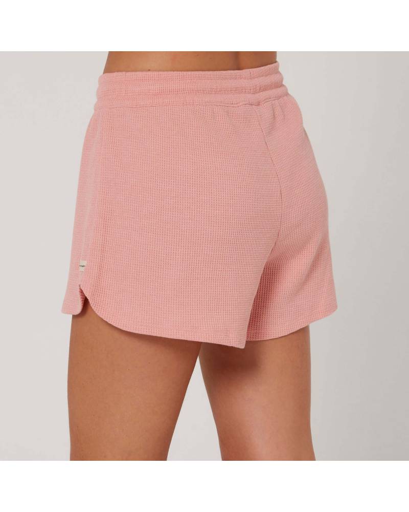 Bliss Waffle Short - Misty Rose