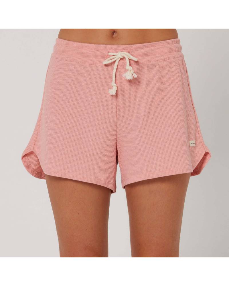 Bliss Waffle Short - Misty Rose