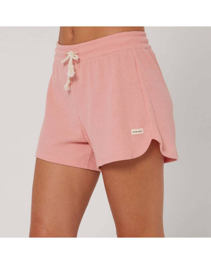 Bliss Waffle Short - Misty Rose
