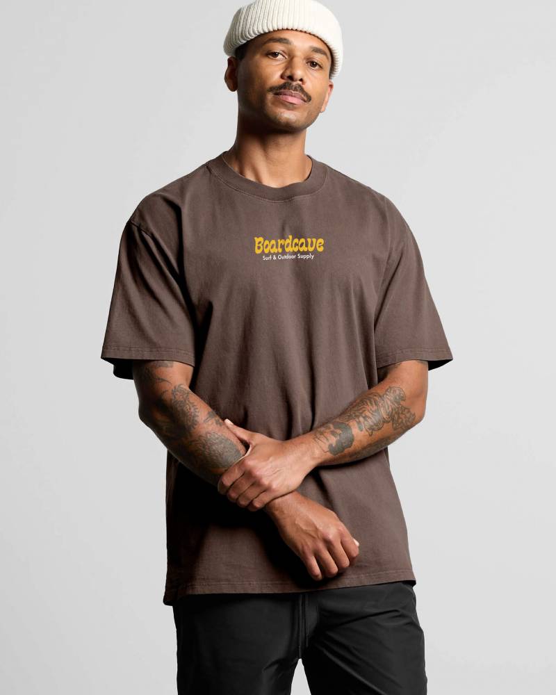 Boardcave Supply Tee - Faded Brown 