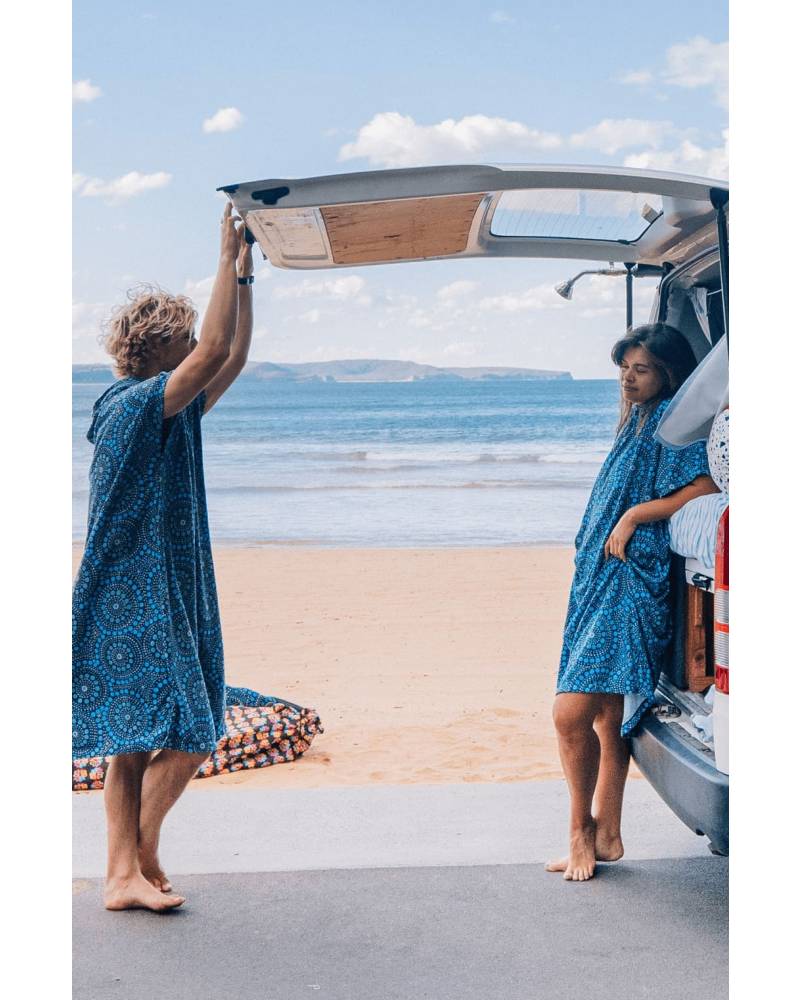Boardsox Bombora Changing Poncho on model