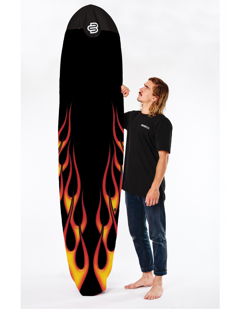 Boardsox Flames Recycled Long Surfboard Cover