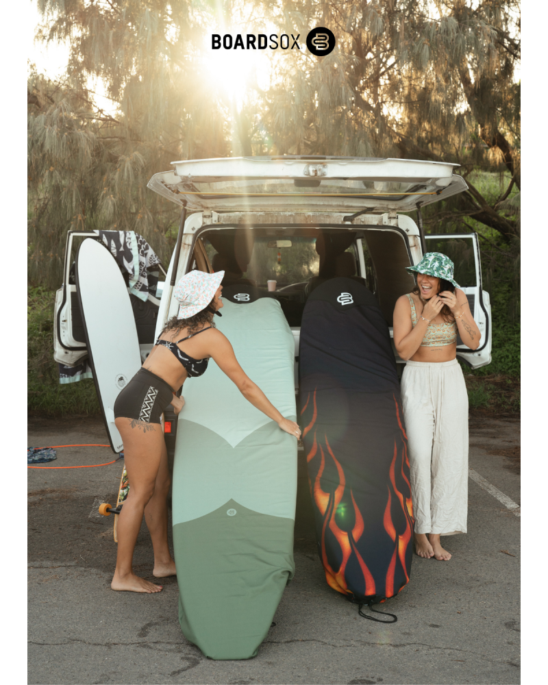 Boardsox Flames Recycled Short Surfboard Cover