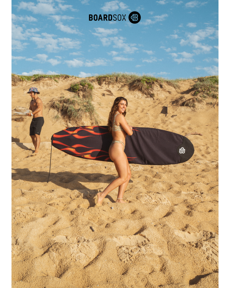 Boardsox Flames Recycled Short Surfboard Cover