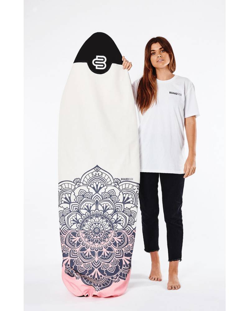Boardsox Mandala Surfboard Sock - Funboard with  model