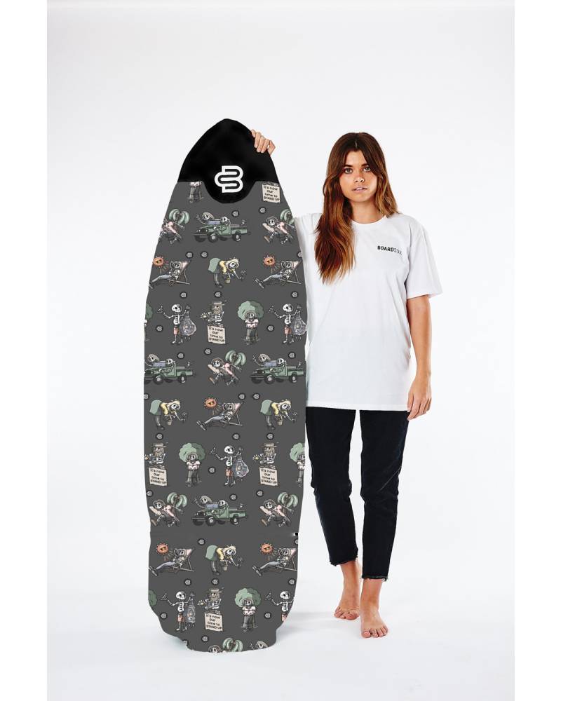Boardsox The Skeletor Surfboard Cover - Funboard with model