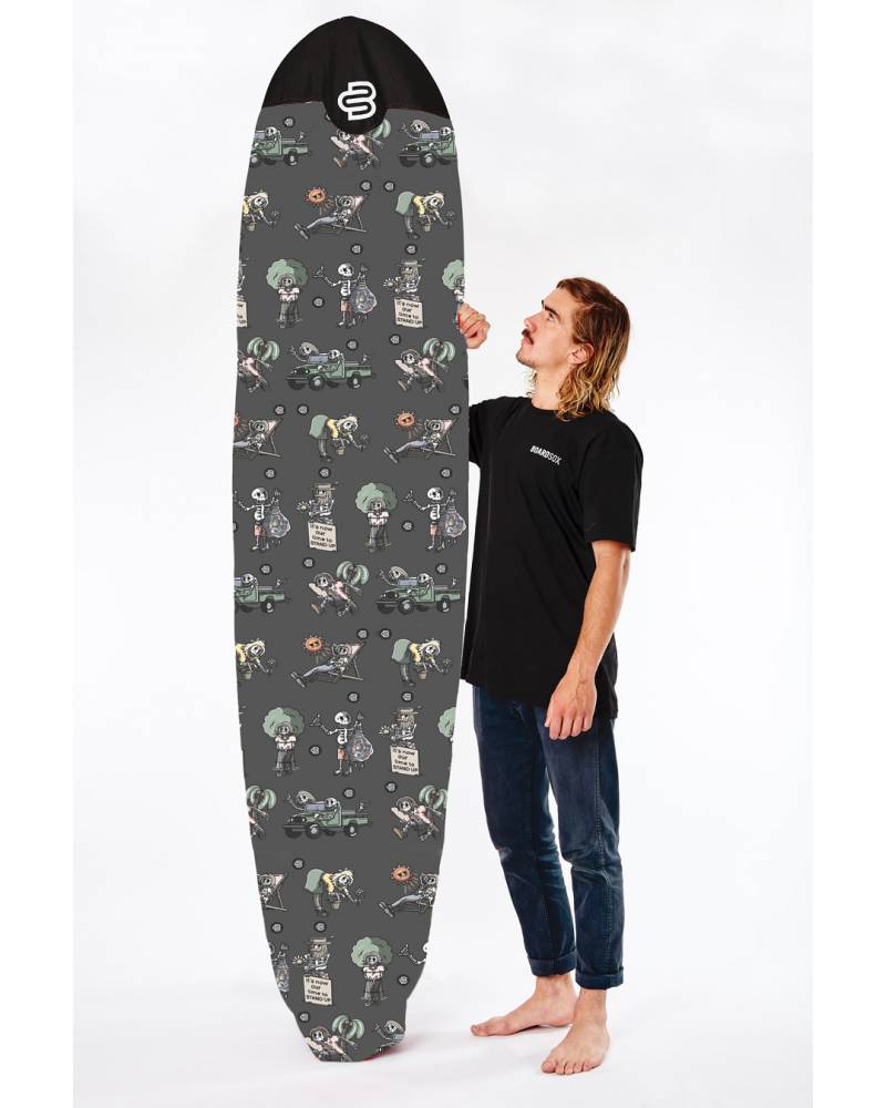Boardsox The Skeletor Surfboard Cover - Mid/Long with model