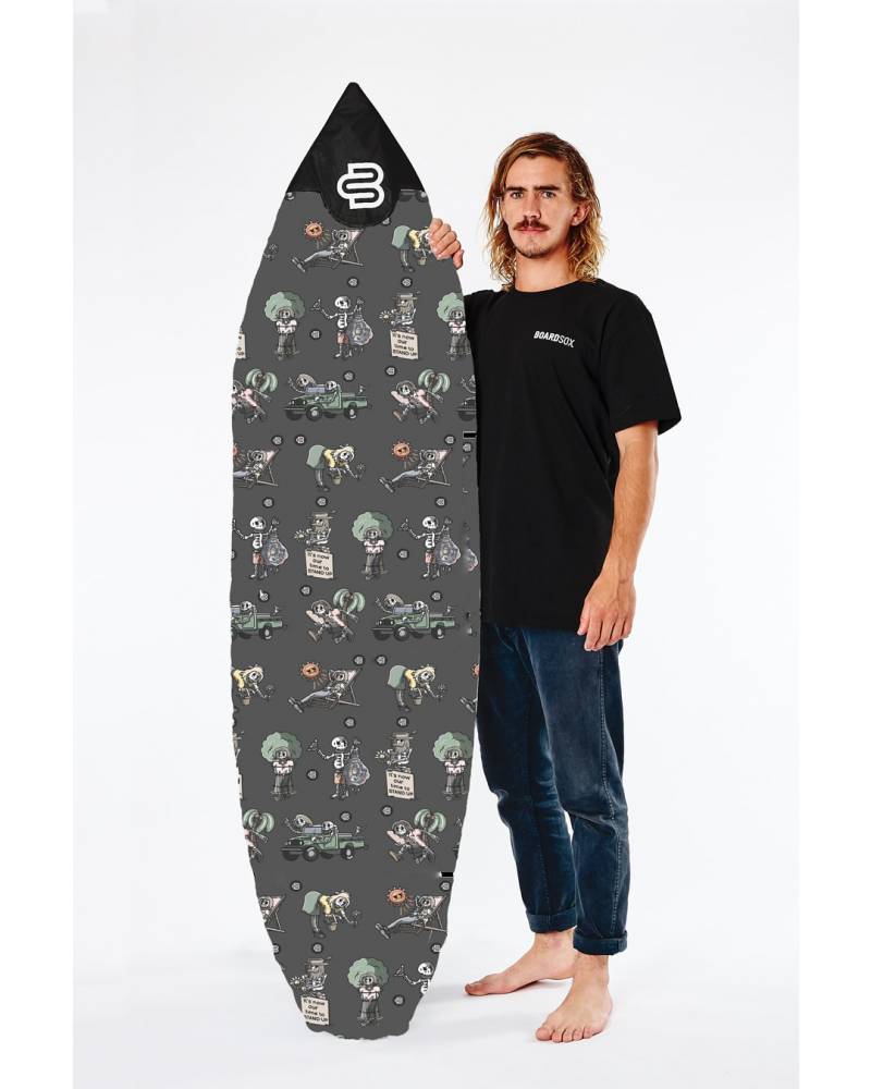 Boardsox The Skeletor Surfboard Cover - Shortboard  with model