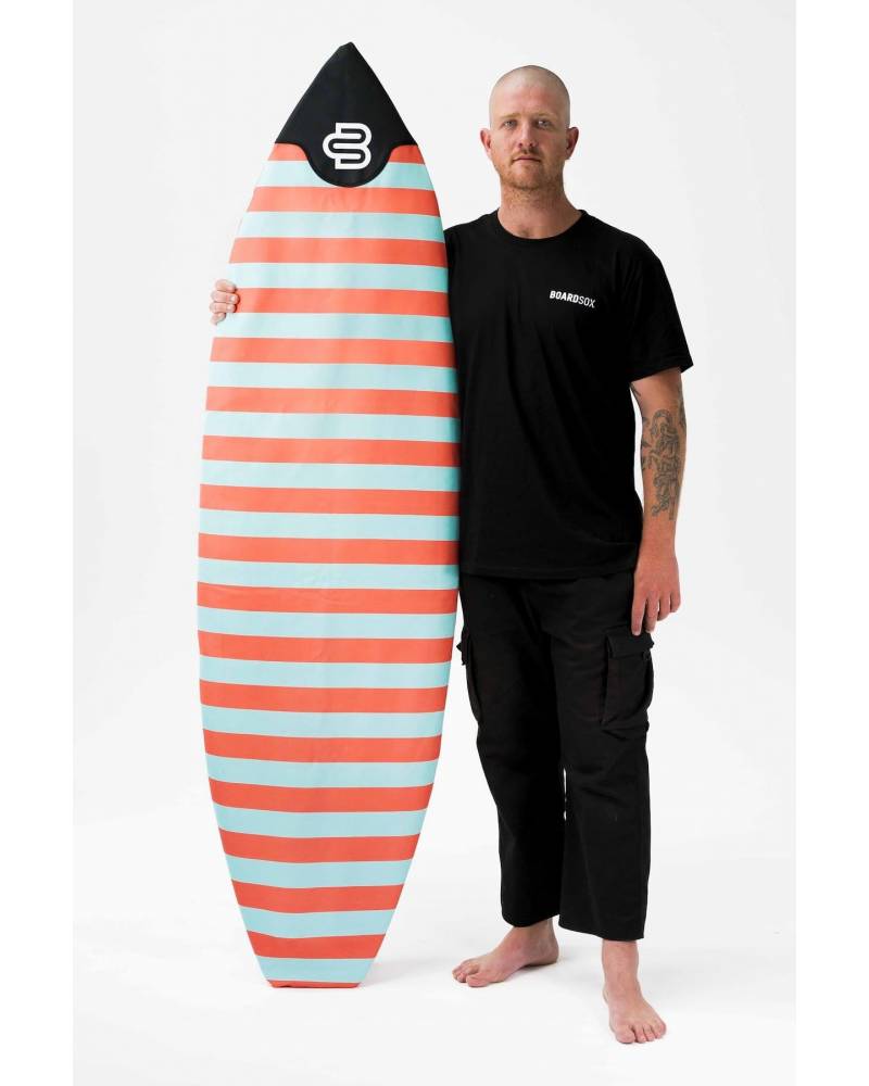 Boardsox The Wingnut Stripes Surfboard Cover - Short with model