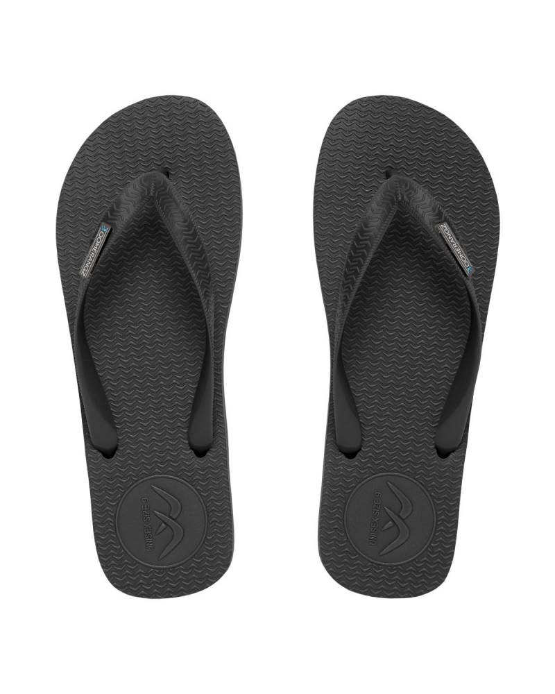 Boomerangz Men's Black/Blue Thongs
