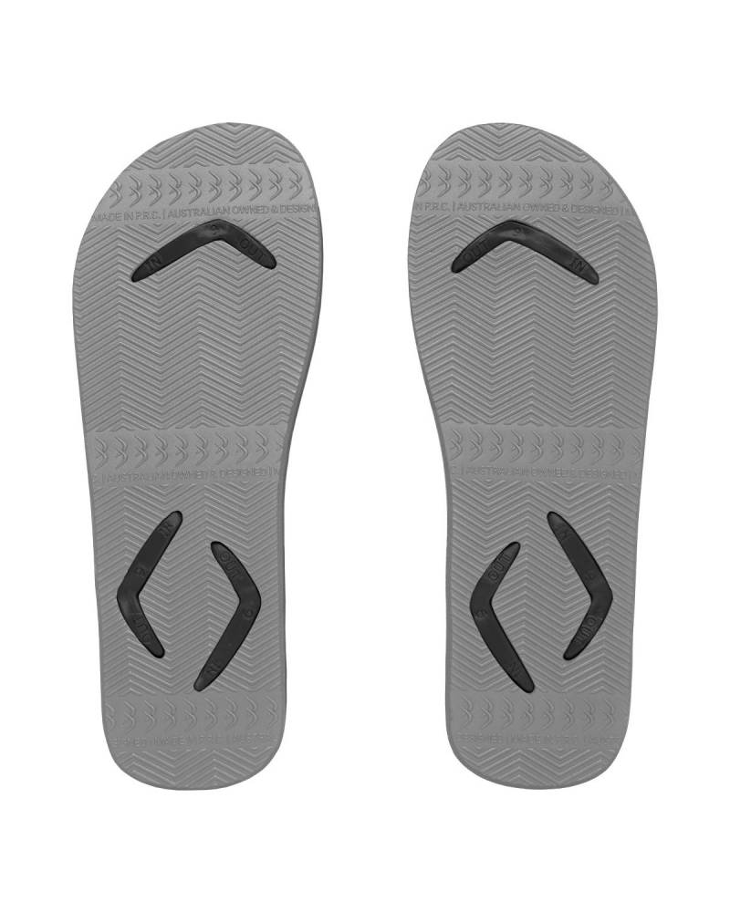 Boomerangz Men's Black/Grey Thongs bottom