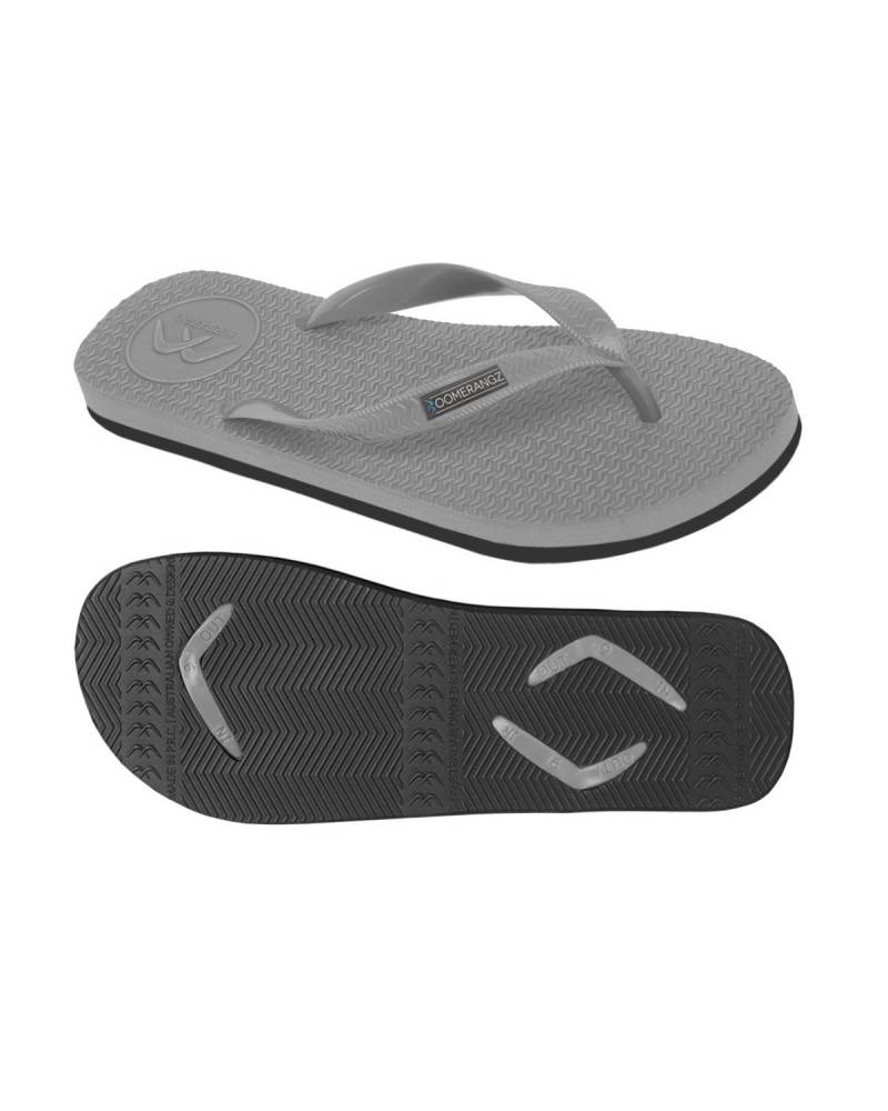 Boomerangz Men's Grey/Black Thongs 
