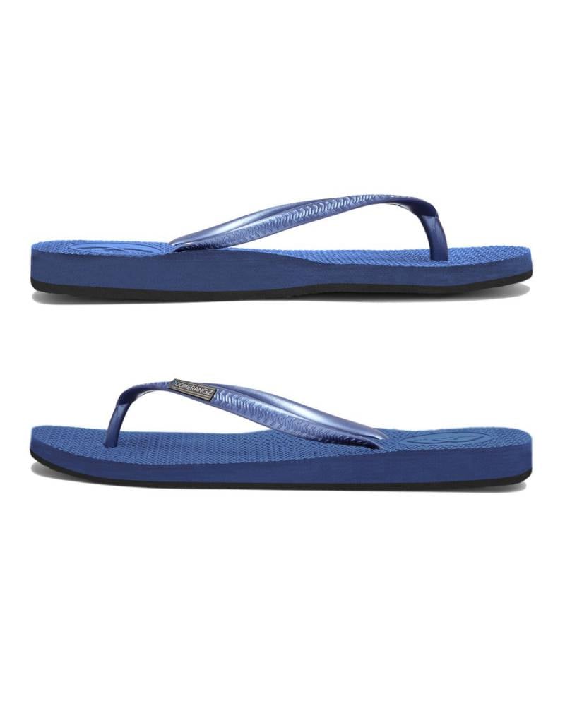 Boomerangz Women's Navy/Black Thongs side