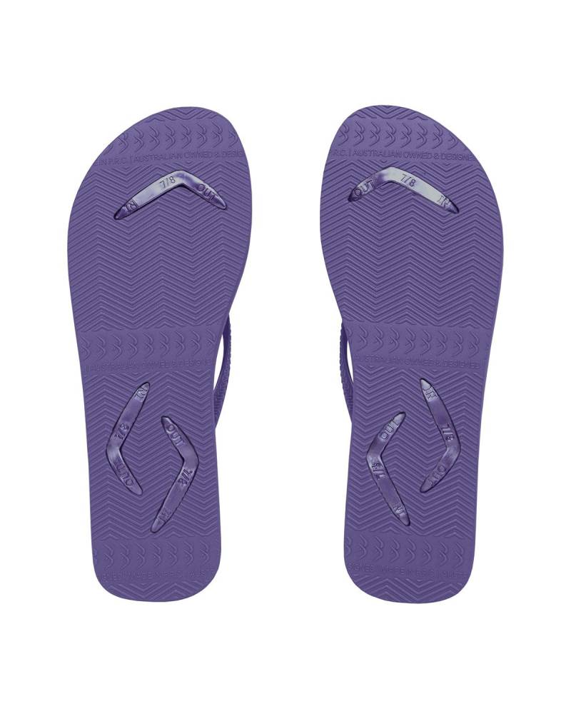 Boomerangz Women's Purple Thongs bottom