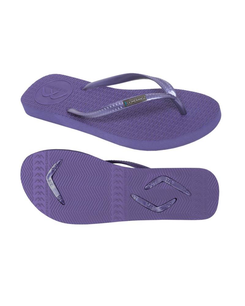 Boomerangz Women's Purple Thongs 
