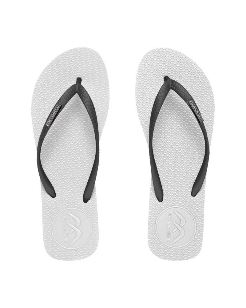 Boomerangz Women's White/Black Thongs top