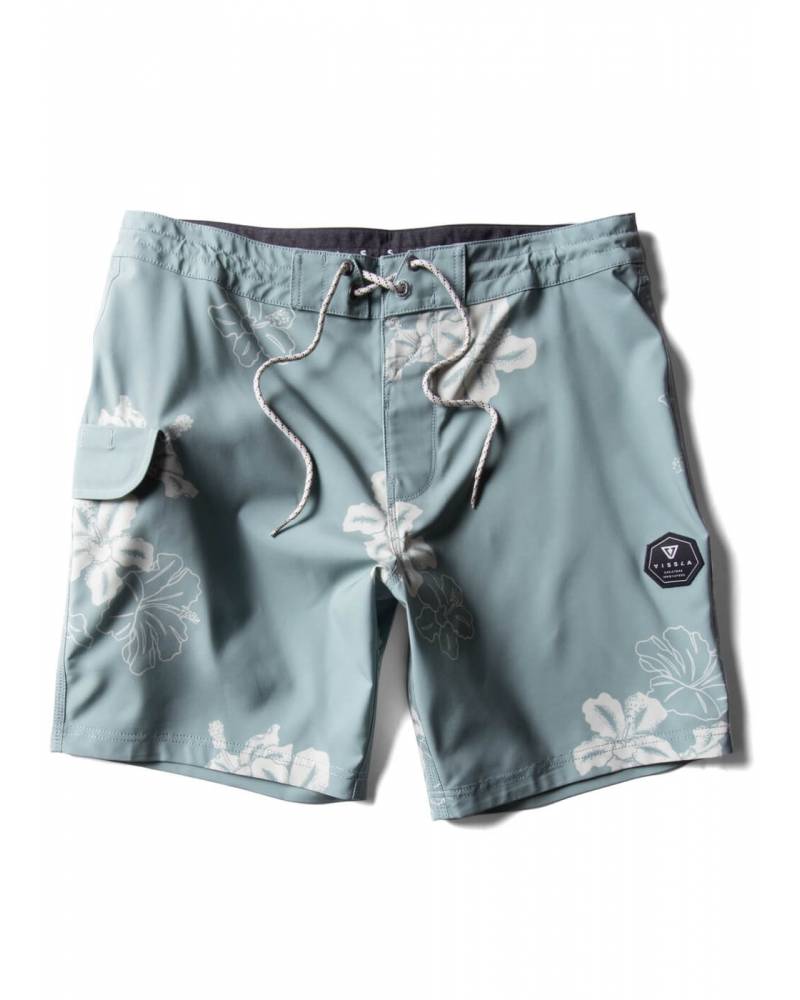 Byebiscus 17.5" Boardshort - Light Sage