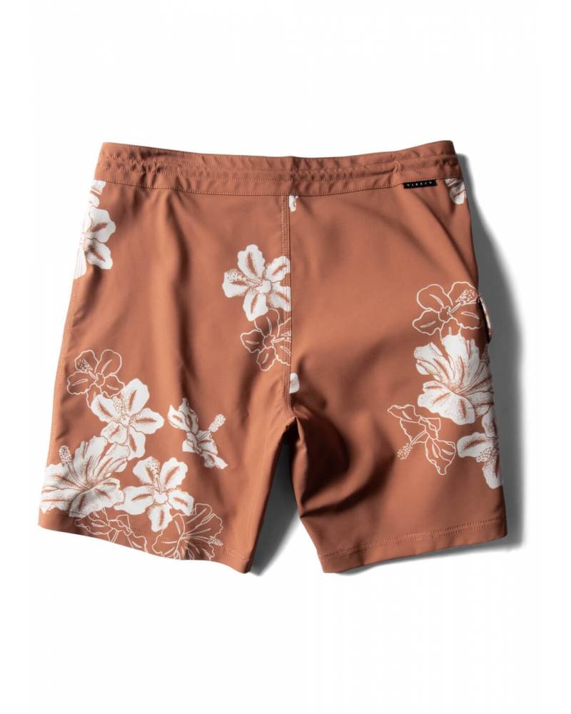 Byebiscus 17.5" Boardshort - Terracotta