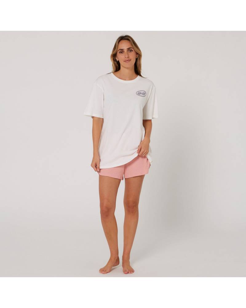 Camo Boyfriend Tee - Vintage White