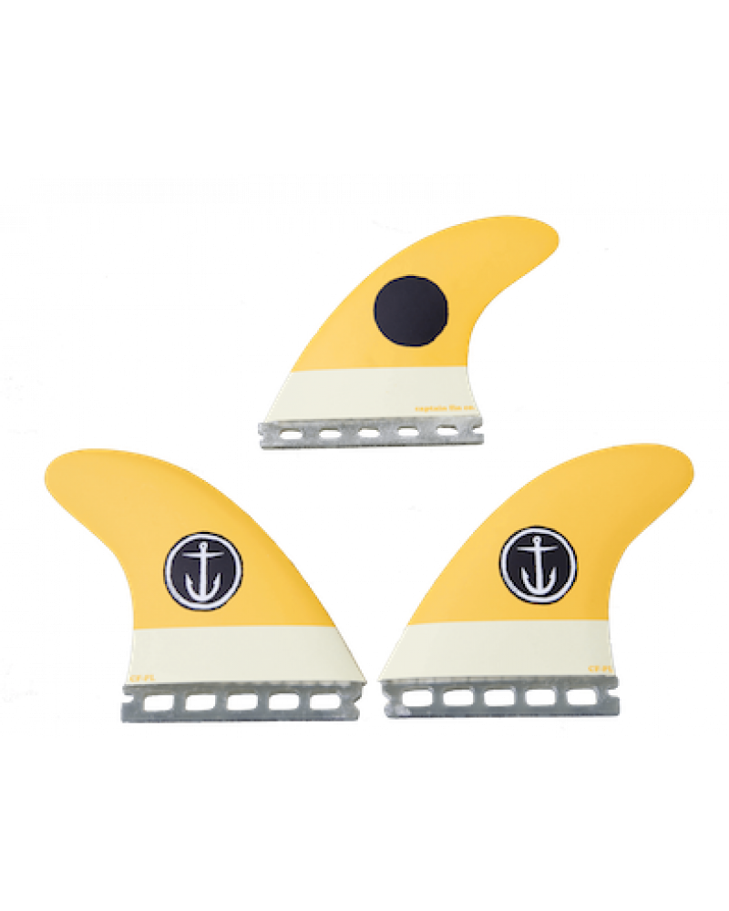 Captain Fin Co CF Pivot Thruster Fin Set - Futures (Single Tab) - Small
