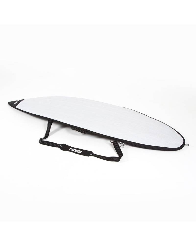 FCS Classic All Purpose Surfboard bag on the side with shoulder strap