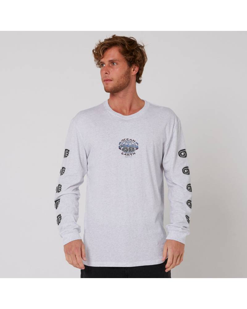 Clean Planet L/S Tee - Snow Marle