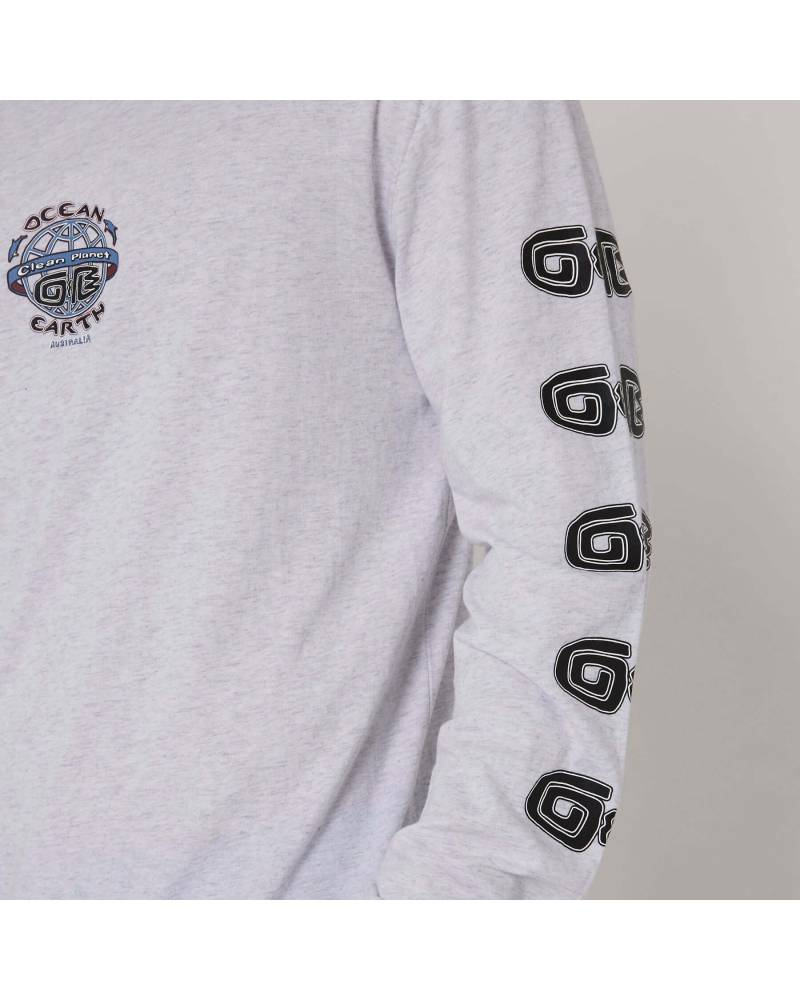 Clean Planet L/S Tee - Snow Marle