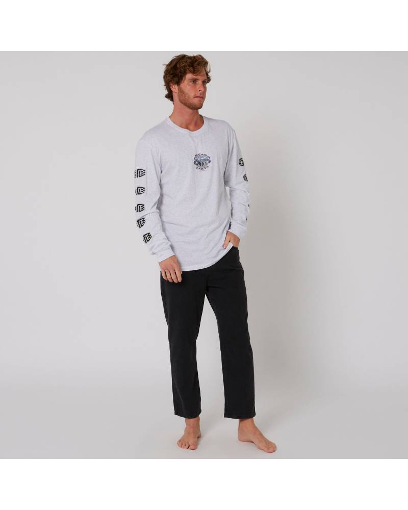 Clean Planet L/S Tee - Snow Marle