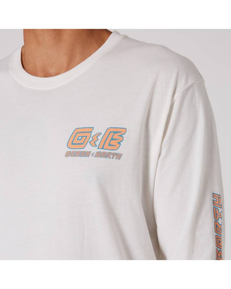 Men's 90's Wave LS Tee - Off White 