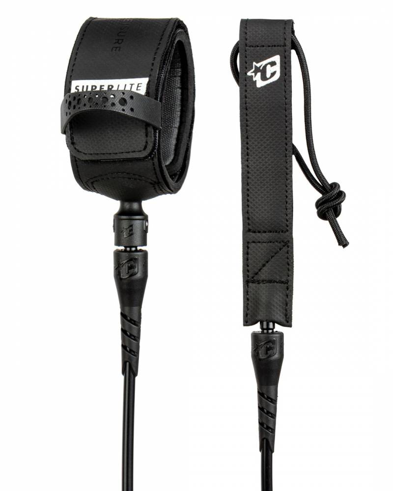 6ft Superlite Comp Leash 6mm - Black