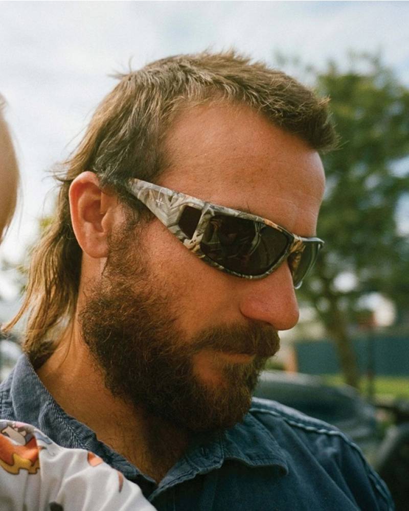 Dragster Sunglasses - Matte Black/Rust Polarised