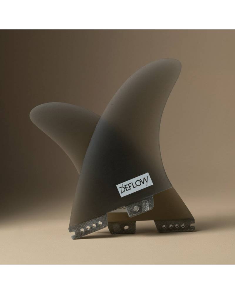  Bravosurf | DEFLOW TWIN FINS DUETTE - EVO BASE | Black