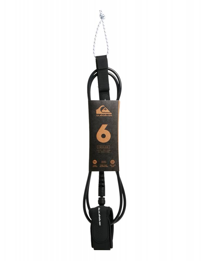 Quiksilver Highline 6ft Premium Leash - Black