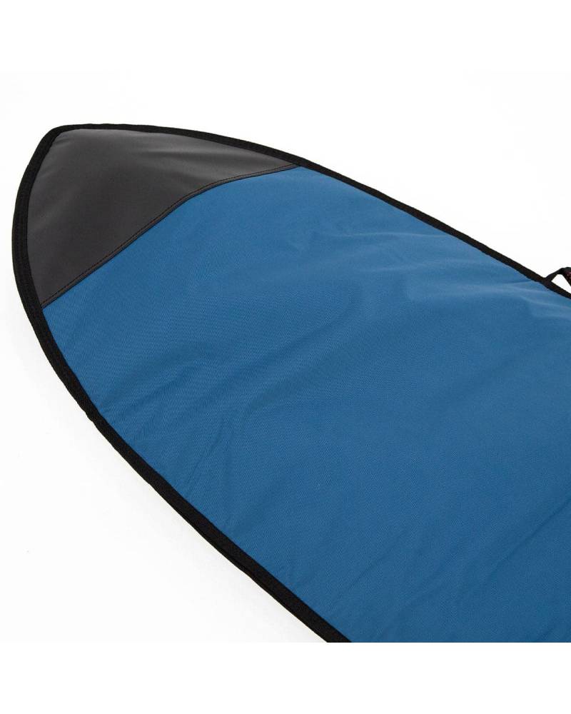 FCS Classic Fun Board Surfboard Bag - Steel Blue/White nose close up