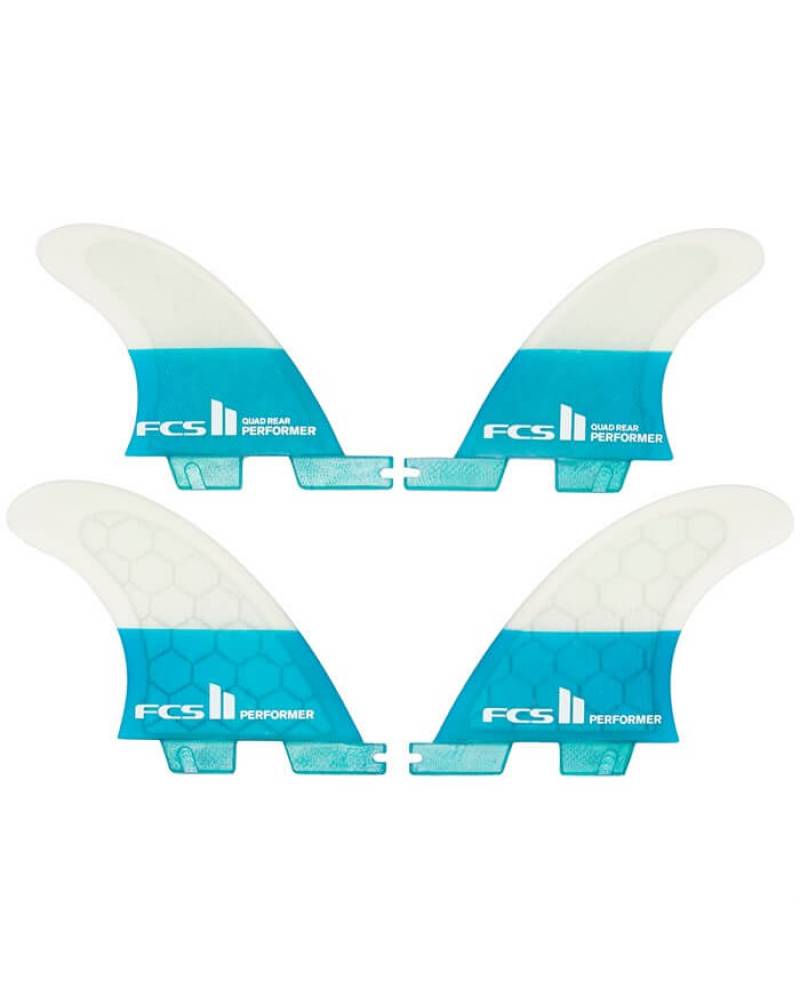 FCS II Performer PC Quad Fins Teal 