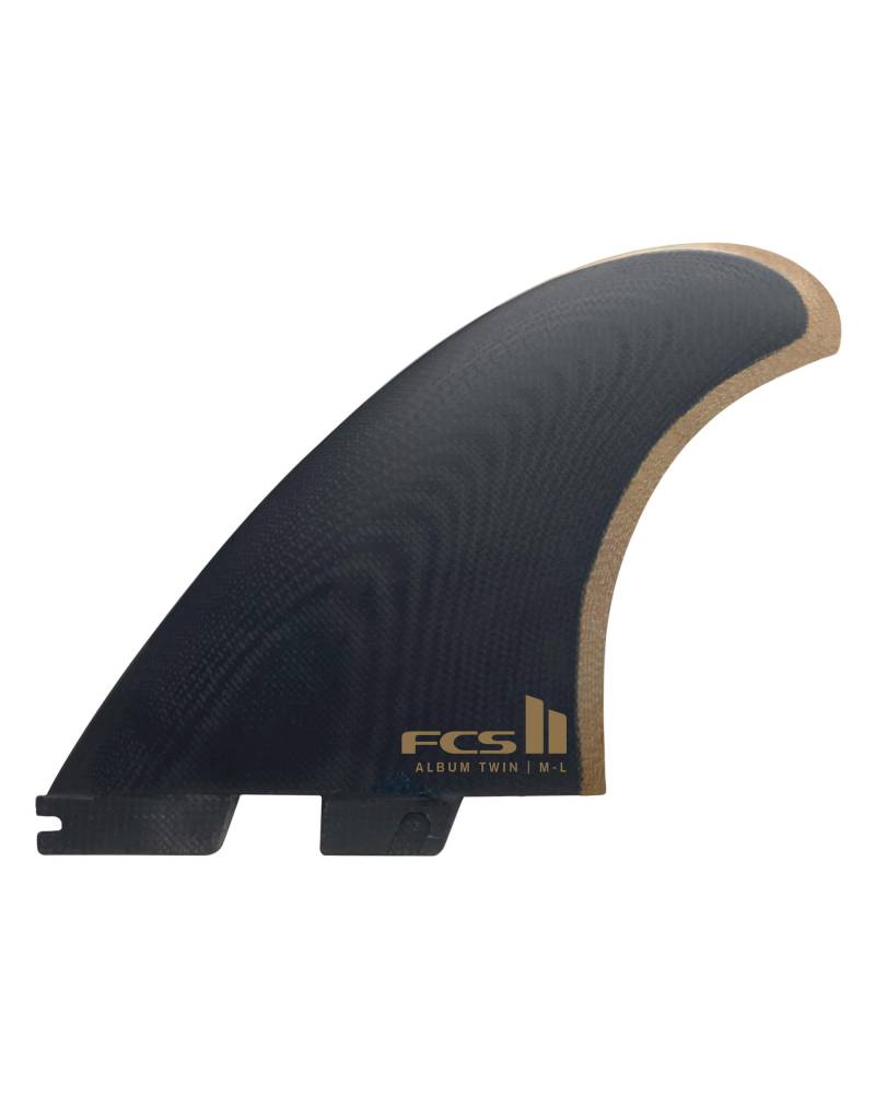 FCS II Album Twin + 1 PG Fins - Black/Gold - M-L