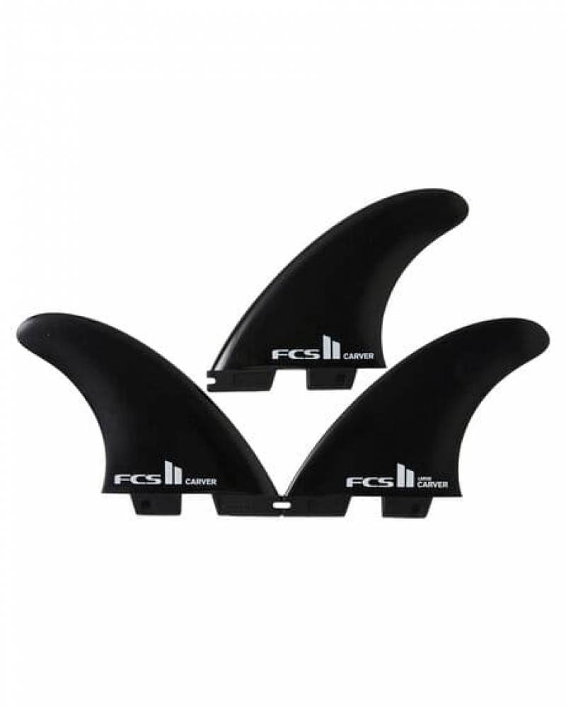 FCS II Carver Glass Flex Tri Fins Black - L