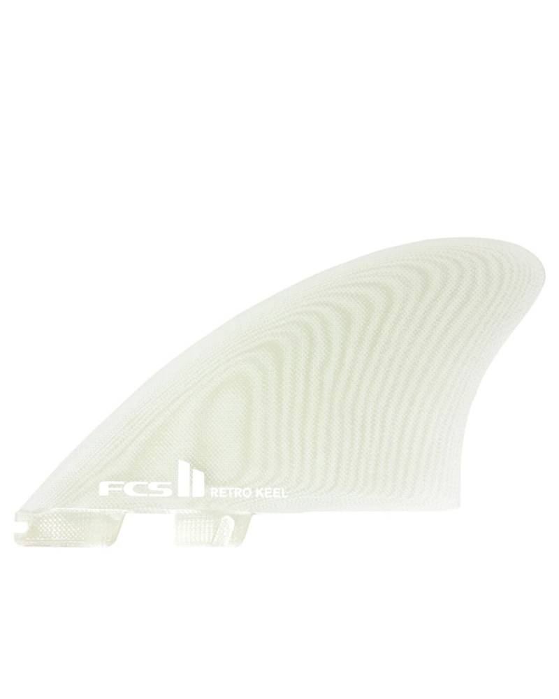FCS II Retro Keel PG Twin Fins - Clear