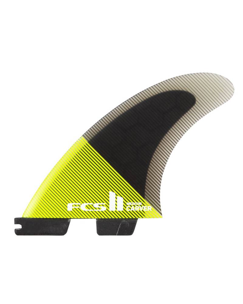 FCS II Carver PC Acid/Black Tri Fins - L