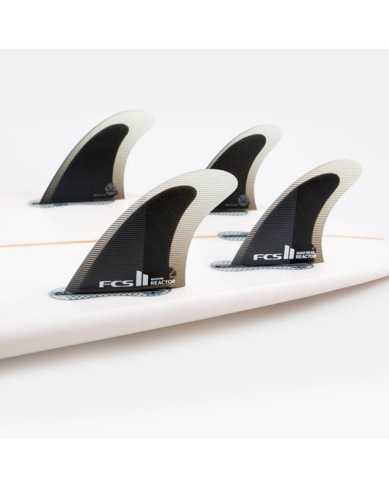 FCS II Reactor PC Quad Rear Fins - Black/Charcoal