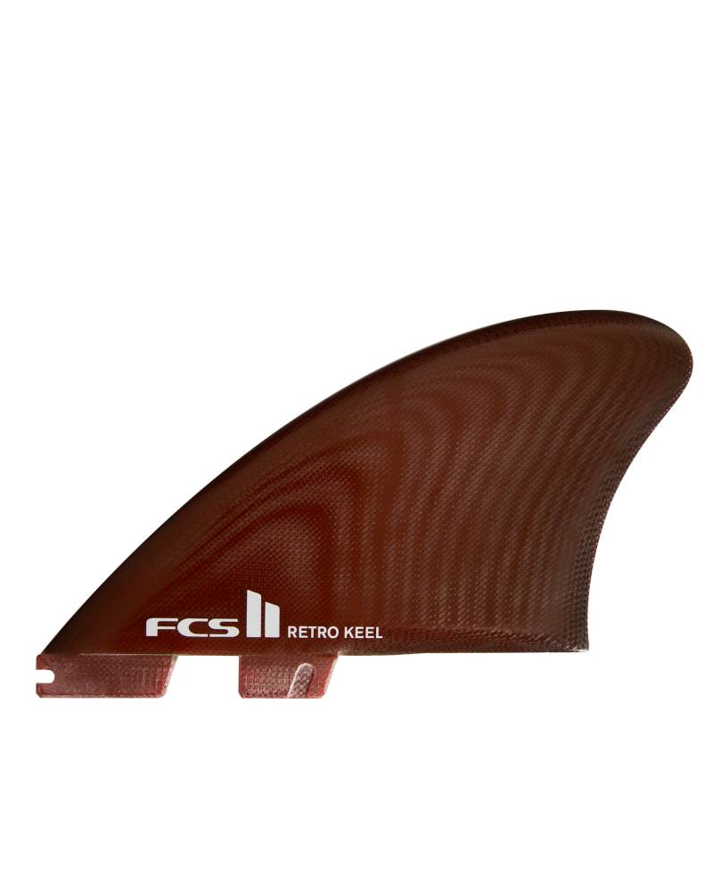 FCS II Retro Keel PG Twin Fins - Red