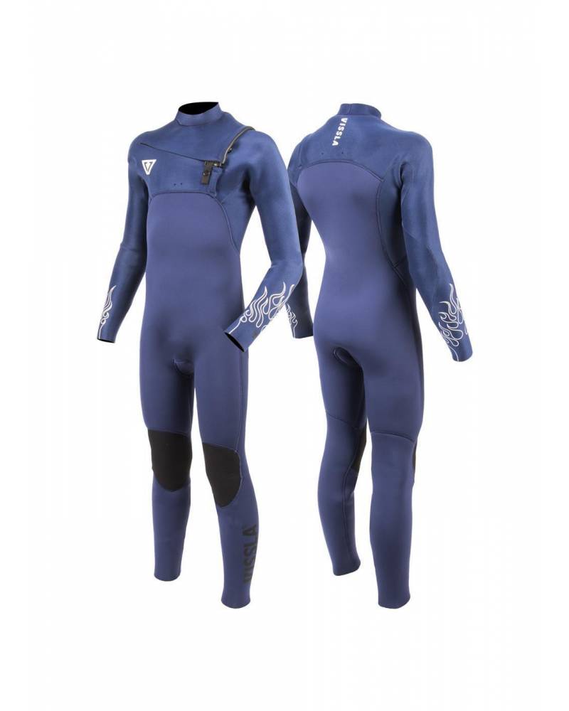 High Seas Boys Fire 4-3 Full Chest Zip - Deep Royal