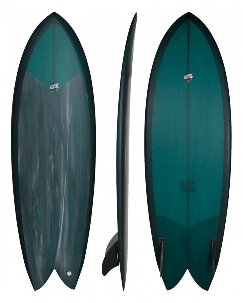 Thomas Fish Surfboard - Dark Green
