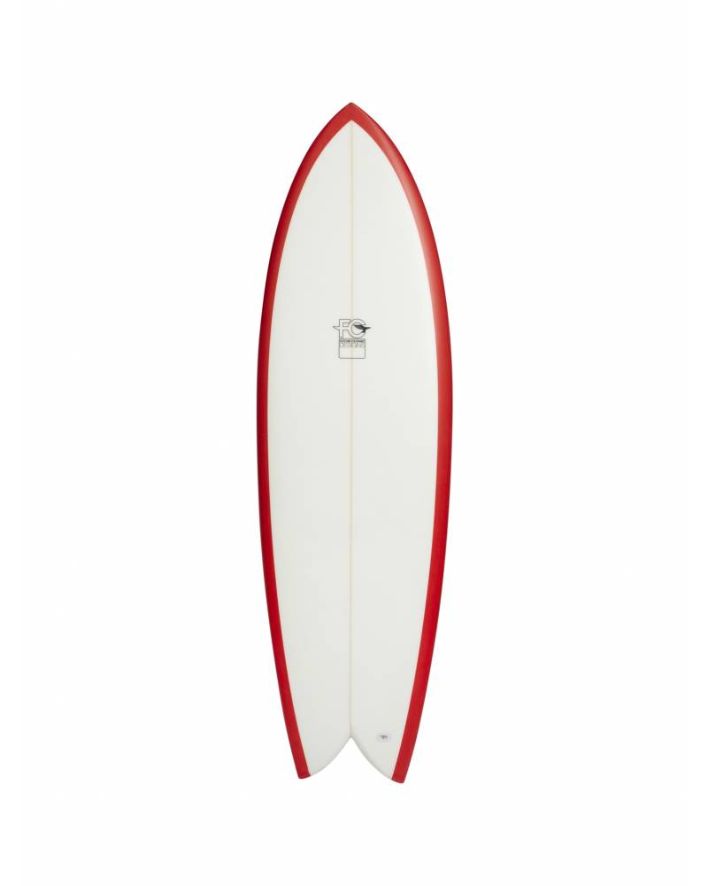 Fish - Clear Deck/Red Bottom