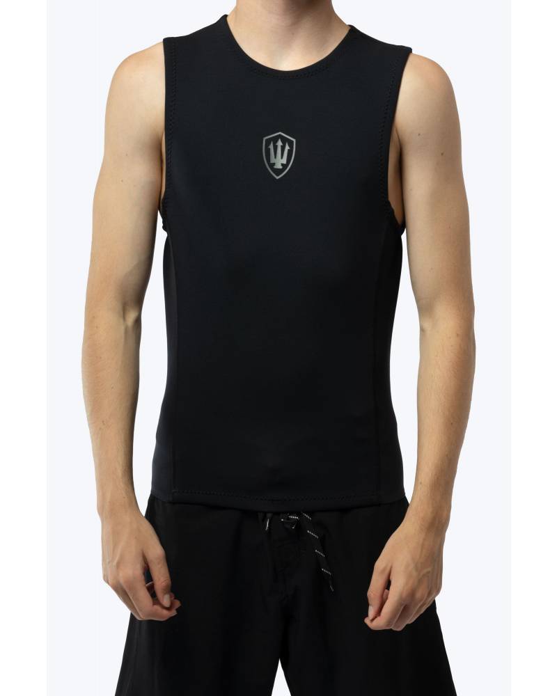 FK Surf Mens 1mm Sleeveless Vest - Black