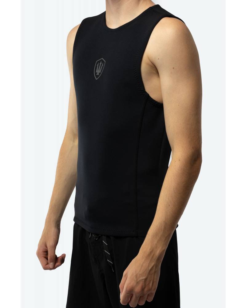 FK Surf Mens 1mm Sleeveless Vest - Black