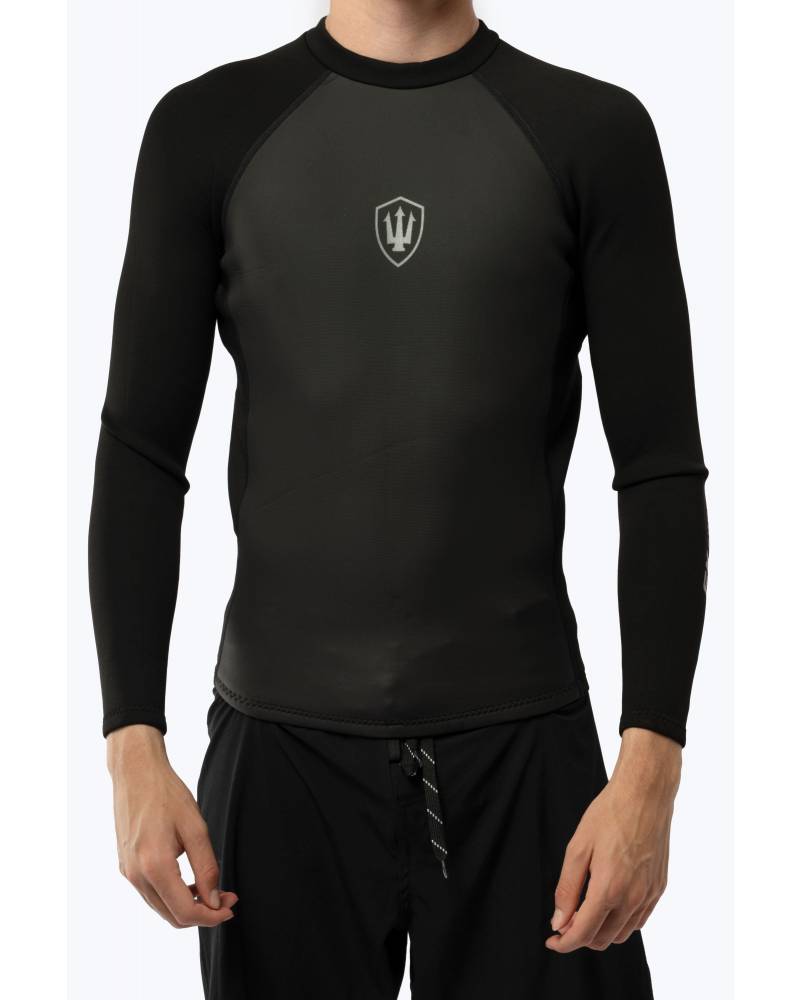 FK Surf Mens LS Zip Vest - Black 