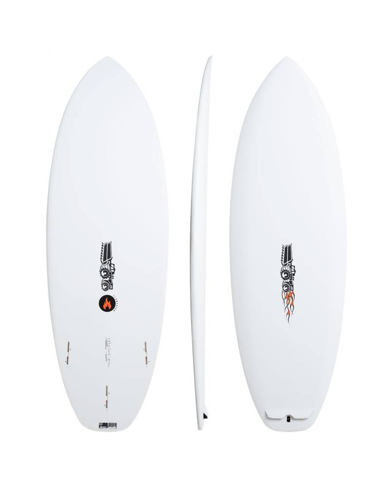 Flame Fish Softboard - White