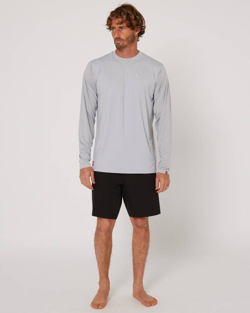 Follow Hybrid Tee L/S - Light Grey